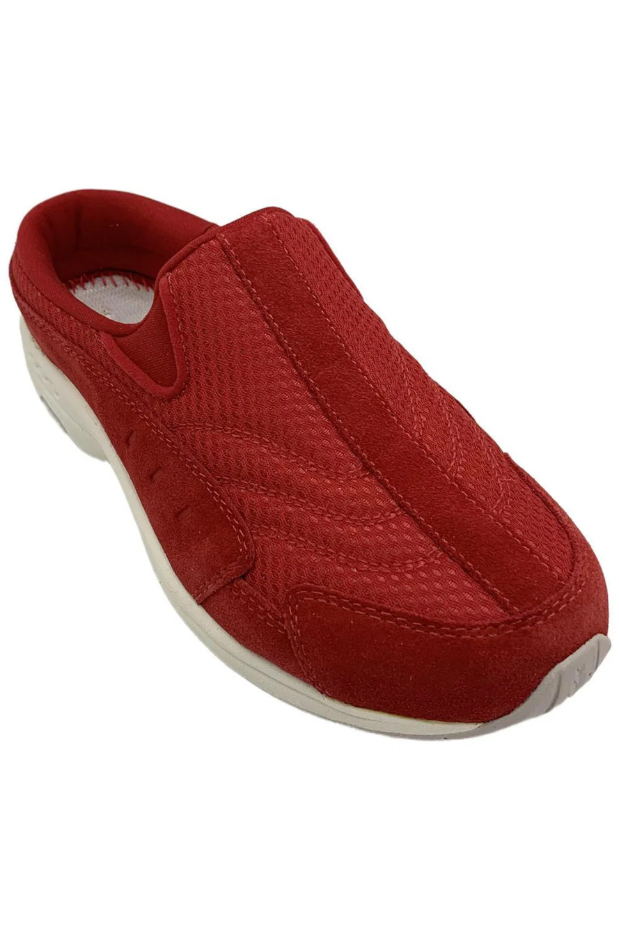 Easy Spirit Women's Slip-On Mules Traveltime Red/Red - Extra Wide
